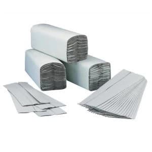 Image of 5 Star Facilities C Fold Hand Towels One Ply Recycled Sheet Size 230x310mm 192 Towels Per Sleeve Natural Pack of 15