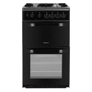 Image of Hotpoint HD5G00KCB Double Cavity Gas Cooker