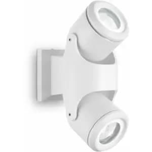 Image of 01-ideal Lux - White wall light XENO 2 bulbs
