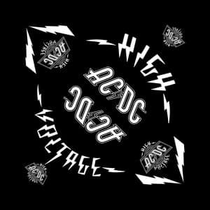 Image of AC/DC - High Voltage Unisex Bandana - Black