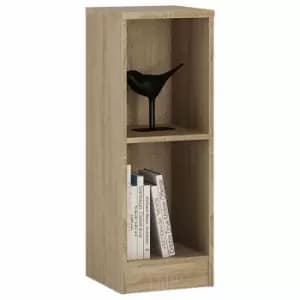 Image of 4 You Low Narrow Bookcase, Oak Effect