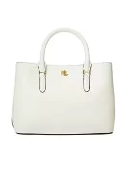 Image of Lauren By Ralph Lauren Marcy 26 Satchel Small - Vanilla