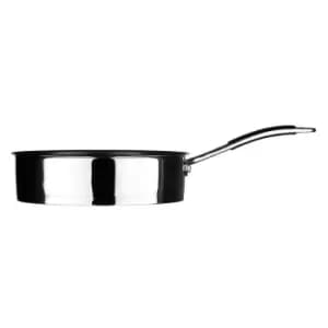 Image of Interiors by PH Tenzo S Series Frypan, Stainless Steel, Black Silicone Handle Grips