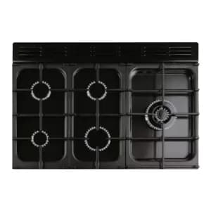 Image of Rangemaster ELA90DFFSB/ Elan Deluxe 90cm Dual Fuel Cooker, Stone Blue