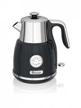 Image of Swan 1.5L Retro Dial Kettle - Black
