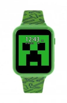 Image of Disney Minecraft Kids Green Silicone Strap Smart Watch