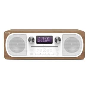 Image of Evoke C D6 All-in-One DABFM Stereo with CD Bluetooth in Walnut