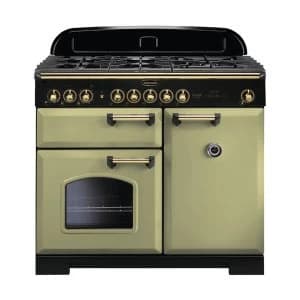 Image of Rangemaster 114770 CDL100DFFOG-B Classic Deluxe 100cm Dual Fuel Range Cooker O Green-B