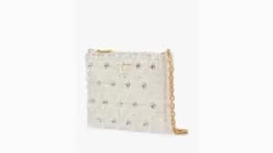 Image of Purl Flower Beaded Mini Shoulder Bag