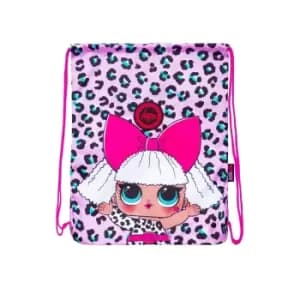 Image of Hype Leopard LOL Surprise Diva Drawstring Bag (One Size) (Pink)