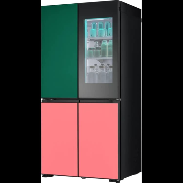 Image of LG MoodUP InstaView GMV960NNME WiFi Connected Total No Frost American Fridge Freezer - Multi Colour - E Rated