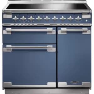 Image of Rangemaster Elise 90cm Electric Range Cooker - Stone Blue