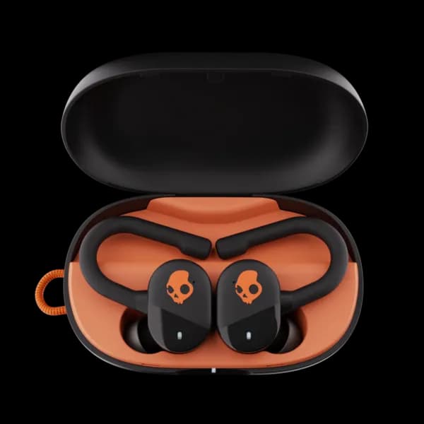 Image of Skullcandy Push Play True Wireless In-Ear Headphones - Black / Orange