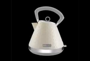 Image of Morphy Richards Vector Pyramid Kettle - Cream - 1.5L - Plastic - Rapid Boil - 108132