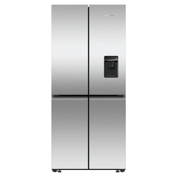 Image of Fisher & Paykel Series 7 Contemporary RF500QNUX1 WiFi Connected Plumbed American Fridge Freezer - Stainless Steel - E Rated