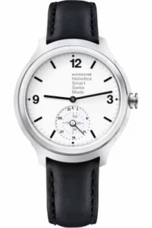 Image of Mens Mondaine Helvetica Smart Bluetooth Hybrid Activity Tracker Alarm Watch MH1B2S10LB
