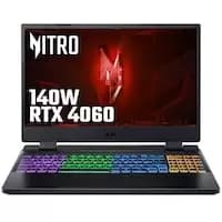 Image of Acer Nitro 5 NVIDIA RTX 4060, 16GB, 15.6" FHD 144Hz, Intel i7-12650H Gaming Laptop