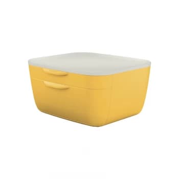 Image of Cosy Drawer Cabinet 2 Drawers (1 Small and 1 Large) , Warm Yellow