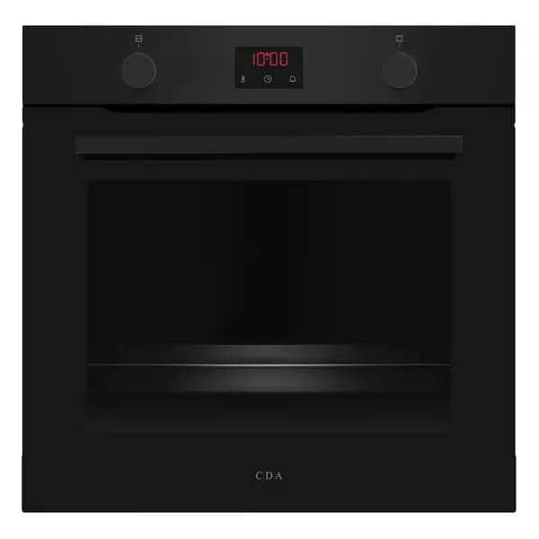 Image of CDA SC050BL Built In Electric Single Oven with Pyrolytic Cleaning - Black - A+ Rated
