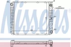 Image of 65525A Nissens Radiator engine cooling