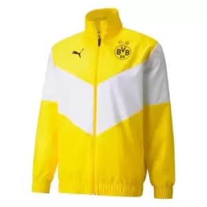 Image of 2021-2022 Borussia Dortmund Pre Match Jacket (Yellow)