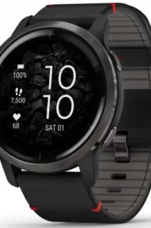 Image of Garmin Venu 2 45mm Slate Stainless Steel Bezel Smartwatch 0100243021
