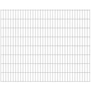 Image of 2D Garden Fence Panel 2.008x1.63 m Silver Vidaxl Silver