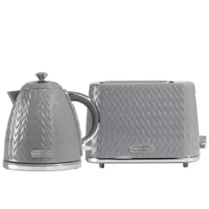 Image of Daewoo SDA2390DS Argyle 1.7L Jug Kettle & 2 Slice Toaster Set
