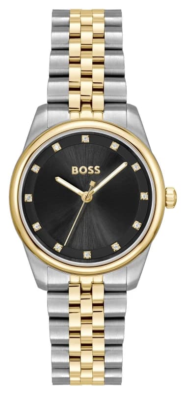 Image of BOSS 1502811 GRACEFUL PRECIOUS (32mm) Black Dial / Two-Tone Watch