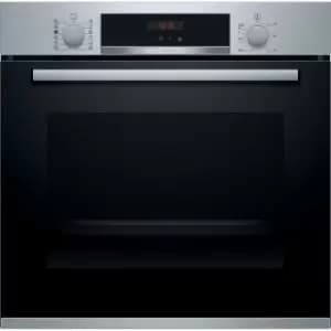 Image of Bosch Serie 4 HRS574BS0B WiFi Connected Built In Electric Single Oven with added Steam Function - Brushed Steel - A Rated