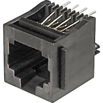 Image of ASSMANN WSW A 20142 Mounted Modular Socket 8 RJ45 Socket vertical vertical Black