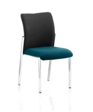 Image of Academy Black Fabric Back Bespoke Colour Seat Without Arms Teal