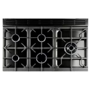 Image of Rangemaster CDL90DFFCB/C CLASSIC DELUXE 90cm Dual Fuel Cooker, Charcoal Black