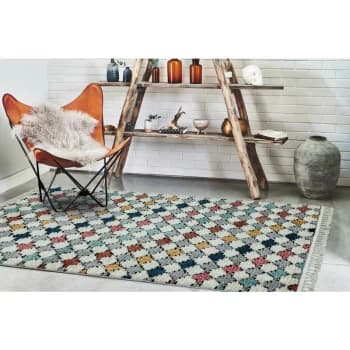 Image of Ariana AR05 Dotty Grey 200cm x 290cm Rectangle - Grey and Ivory
