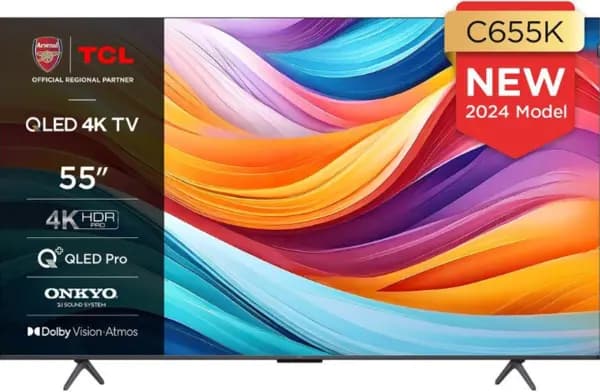 Image of TCL 50" 50C655K Smart 4K Ultra HD QLED TV