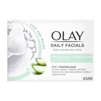 Image of Olay Daily Facials 5-in1 Dry Cloths - Sensitive Skin