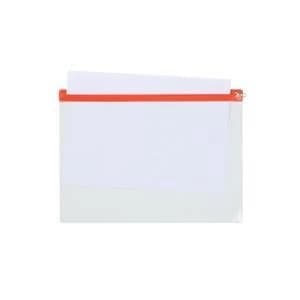 Image of 5 Star A4 Zip Filing Bags PVC Clear Front with Coloured Seal Assorted Pack of 30