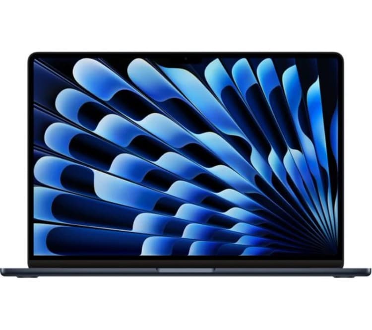 Image of Apple 15" MacBook Air, M3, 16GB RAM, 10 Core GPU, 2024 - Midnight