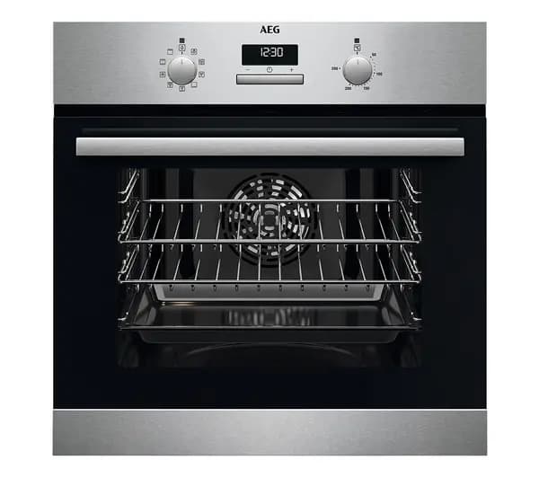 Image of AEG 6000 SurroundCook BSX23101XM Built In Electric Single Oven - Stainless Steel - A Rated