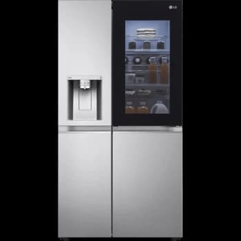 Image of LG InstaView ThinQ 635L WiFi Connected American Fridge Freezer GSXV90BSAE