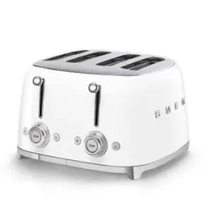 Image of SMEG 50s Retro Style TSF03WHUK 2 Slice Toaster