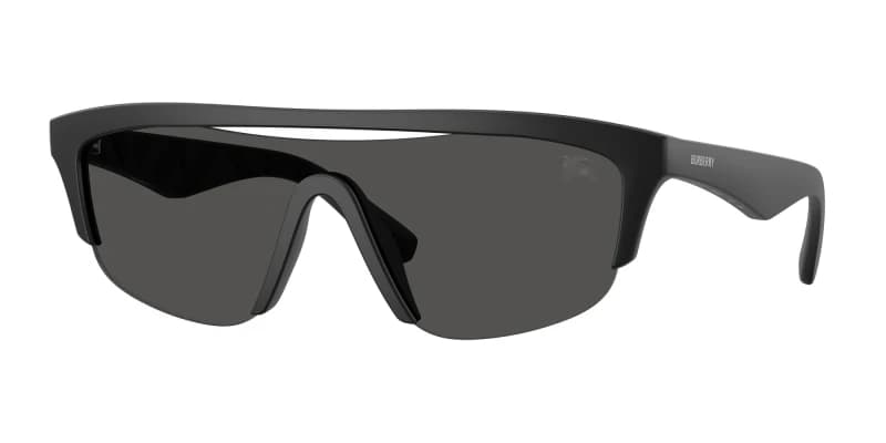 Image of Burberry 0Be4460U Visor Sunglasses- Black WHDWV Male