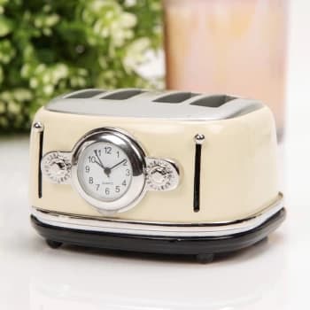 Image of William Widdop Miniature Clock - Cream Toaster