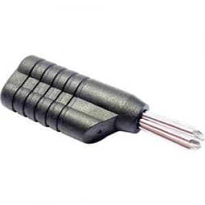 Image of Banana plug Plug straight Pin diameter 4mm Grey Schnepp