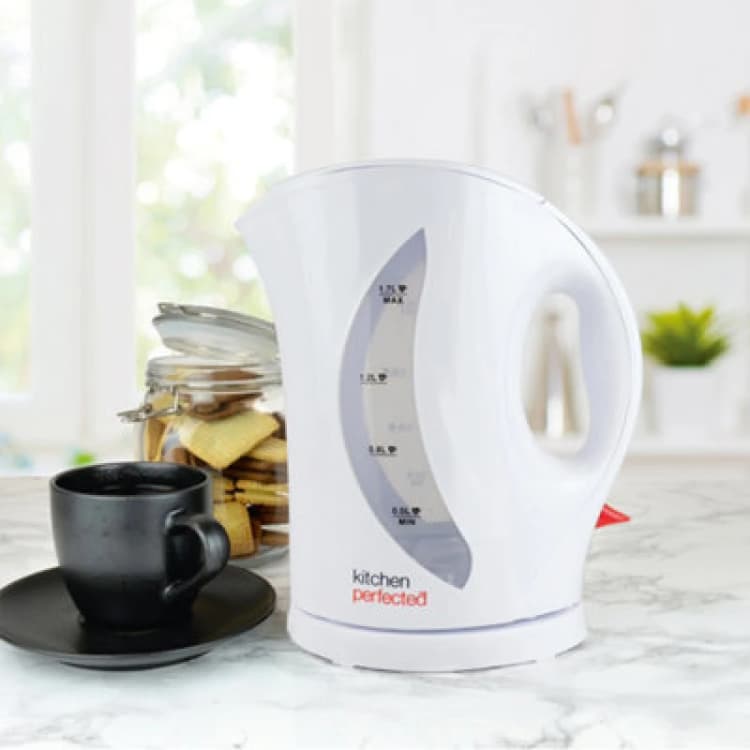 Image of Kitchen Perfected 1.7L Cordless Kettle 2.2KW White NWT7991 NWT7991