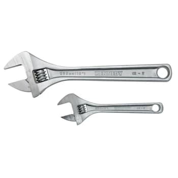 Image of 10'/6' Chromed Finish Adjustable Wrench Set - Kennedy