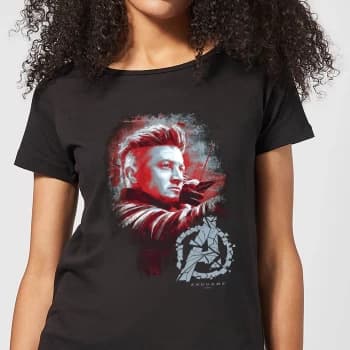 Image of Avengers Endgame Hawkeye Brushed Womens T-Shirt - Black - L