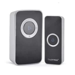 Image of Lloytron B7032BK Melody MIP3 Lithium Rechargeable Portable Door Chime Kit - Black
