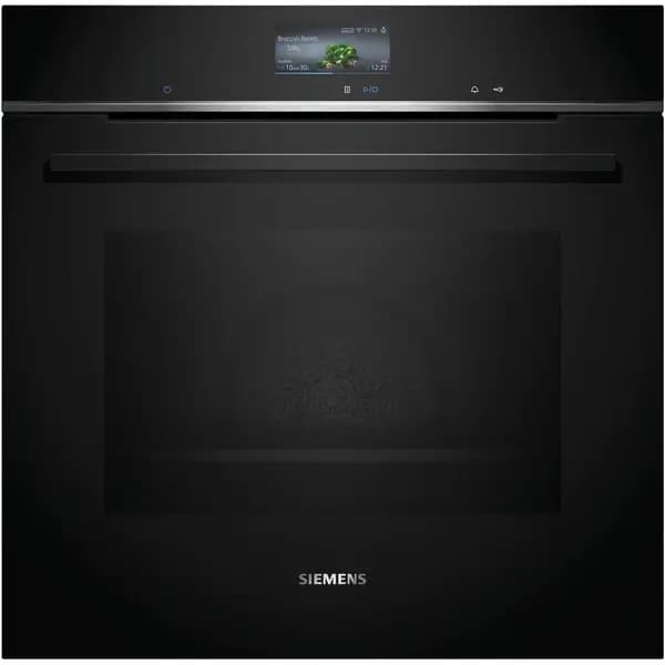 Image of Siemens IQ-700 HB776G1B1B Built In Electric Single Oven - Black - A+ Rated