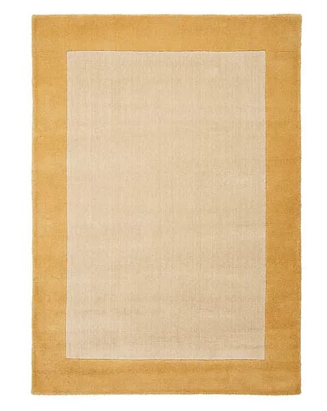 Image of Borders Wool Rug Ochre 200X290 KY00629
